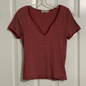URBAN OUTFITTERS red and white striped top🤍❤️🤍